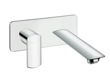 PROFILO CRIPF248 - Wall-mounted single handle washbasin mixer with plate _ CRISTINA Rubinetterie